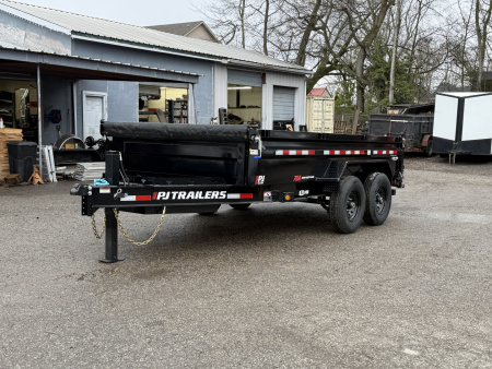 New 2026 PJ Trailers 14' x 83" (DL) 14K Low-Profile PRO Series - Hydraulic Jack Dump Trailer