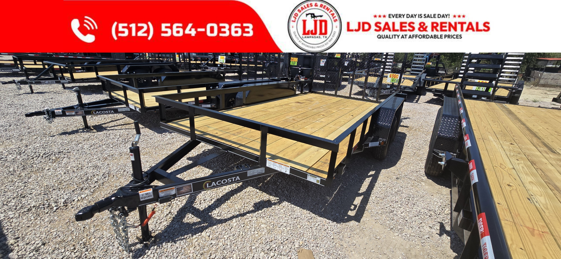 New 2025 Lacosta Trailers - Utility Trailer - 83" x 14' Utility Trailer