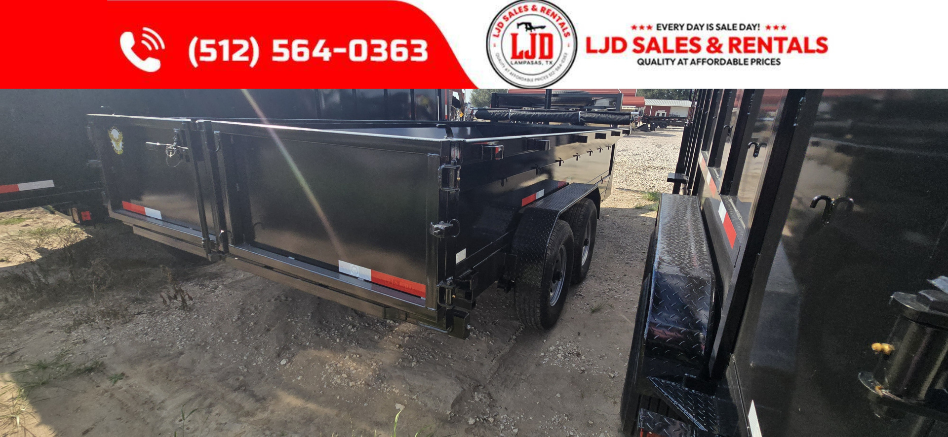New 2025 - US Built - Gooseneck Dump Trailer 16 x 2 - 16K GVWR