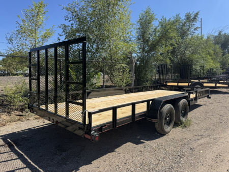 New 2026 Diamond T 7-20 Tandem Axle Ramp Gate Utility W/ ATV Ramps 7K GVWR