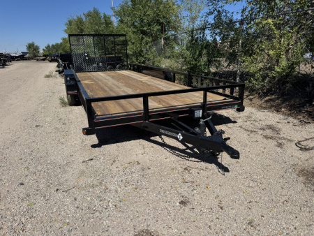 New 2026 Diamond T 7-20 Tandem Axle Ramp Gate Utility W/ ATV Ramps 7K GVWR