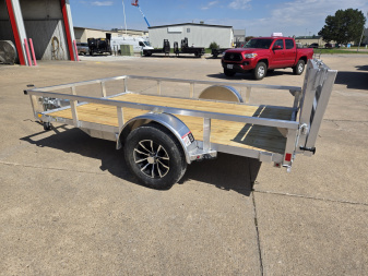 New 2026 H&H Trailers 76x10 Aluminum Rail Side 3K Utility Trailer