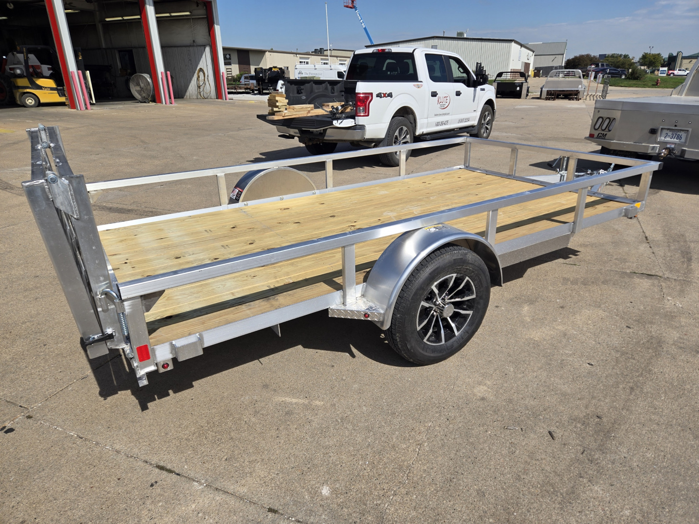 New 2026 H&H Trailers 76x12 Aluminum Rail Side 3K Utility Trailer for ...
