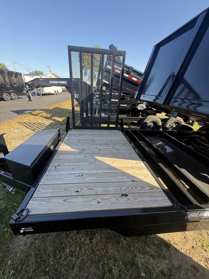 New Sure-Trac 82X12 14K sizzor dump with 4, deck on front