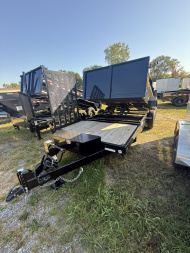 New Sure-Trac 82X12 14K sizzor dump with 4, deck on front