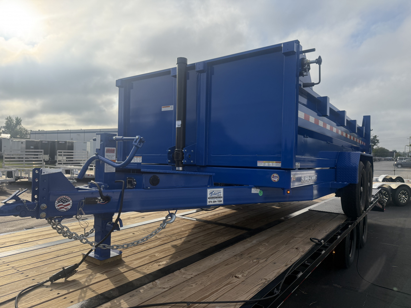 New Sure-Trac 82x14 HD LowPro Dump, Royal Blue