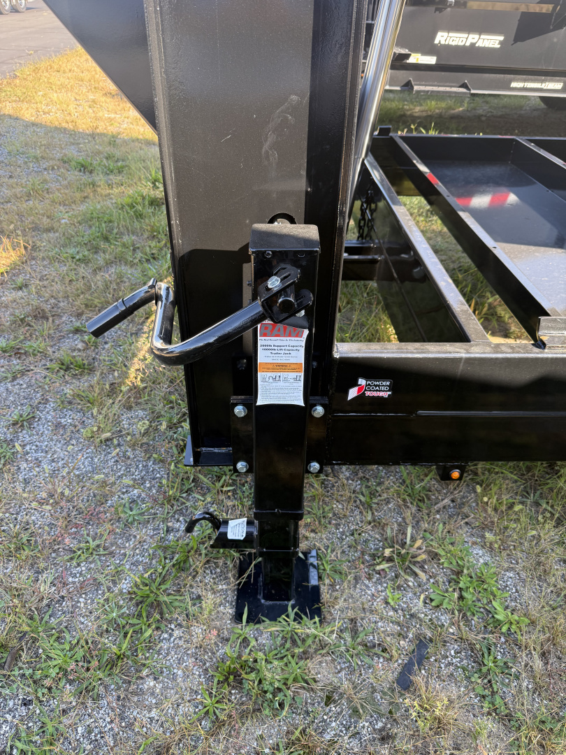 New Sure-Trac 82x14 14k goose neck dump trailer with tarp