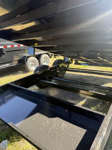 New Sure-Trac 82x14 14k goose neck dump trailer with tarp