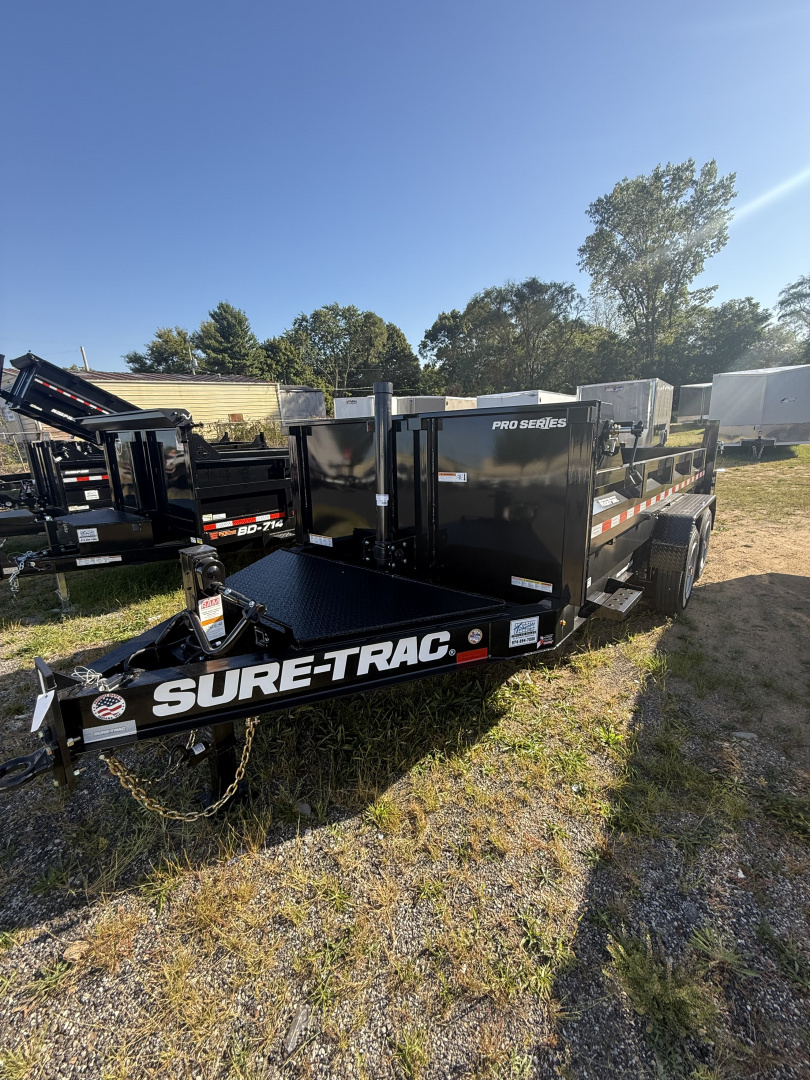 New Sure-Trac 7x14 17.6 k pro series dump tarp an jacks