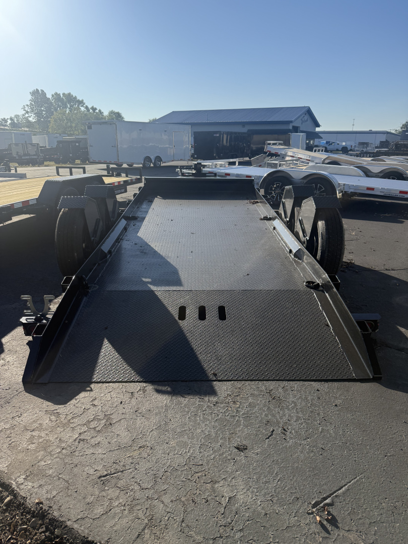 New Sure-Trac 7x18  15.4 drop deck equipment trailer