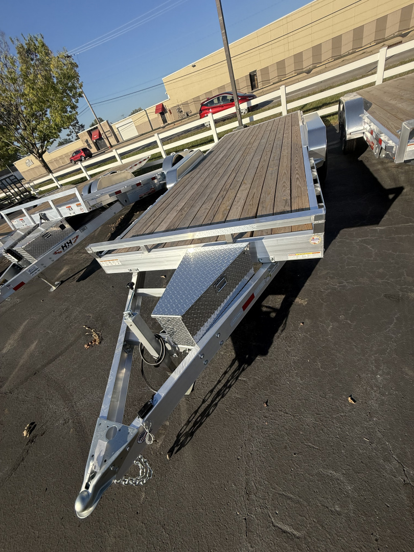 New Aluma 7x20 10k alum frame wood dreck power tilt carhauler