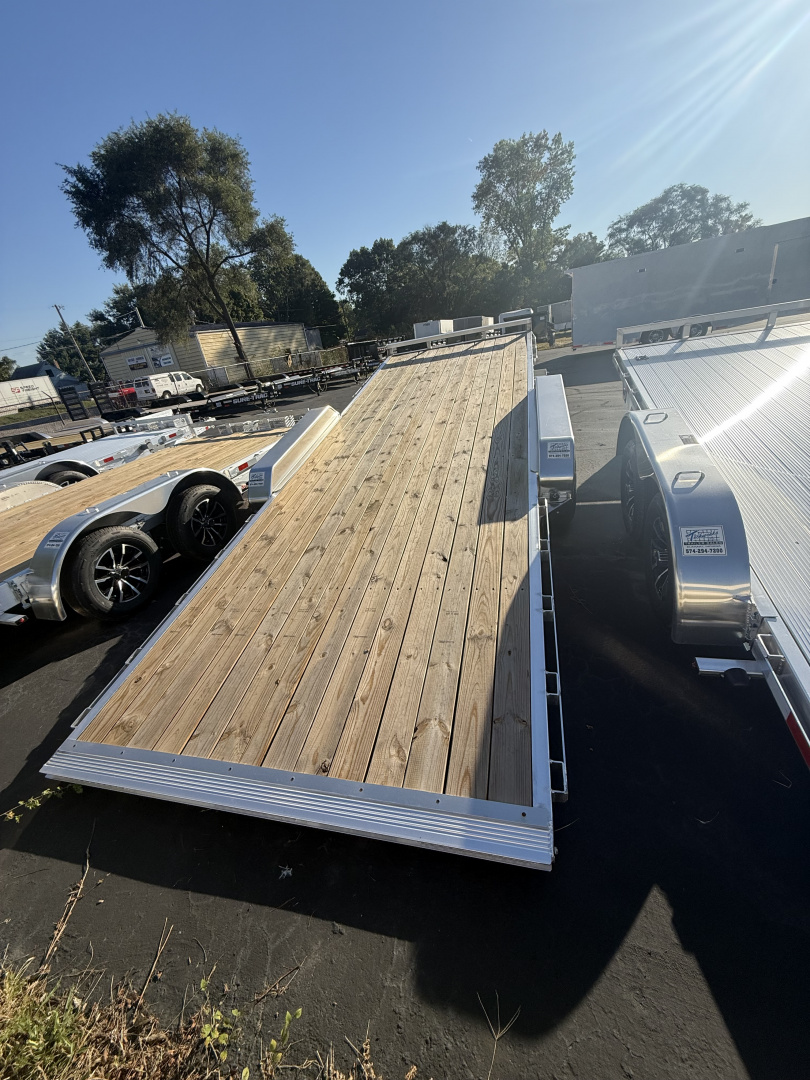 New Aluma 7x20 10k alum frame wood dreck power tilt carhauler