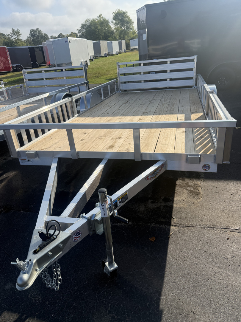 New H&H Trailers 7x14 3k alum. Tube top wood deck ATV