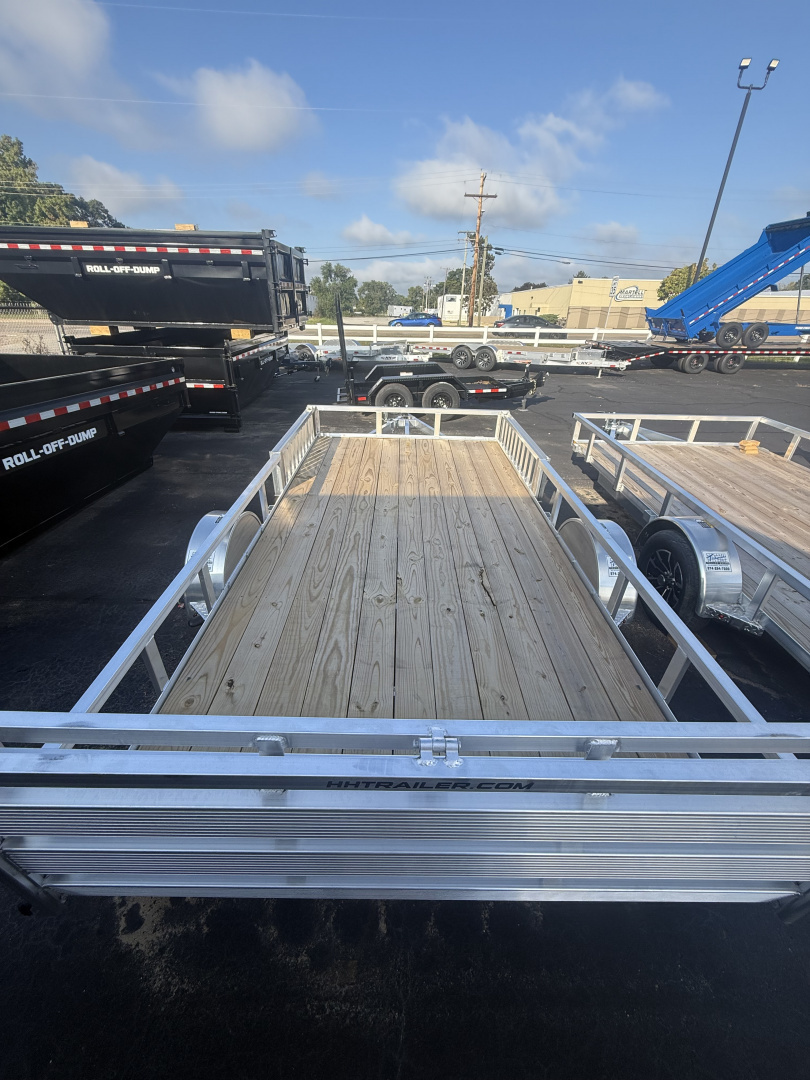 New H&H Trailers 7x14 3k alum. Tube top wood deck ATV