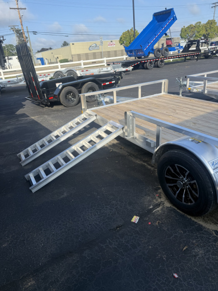 New H&H Trailers 7x14 3k alum. Tube top wood deck ATV