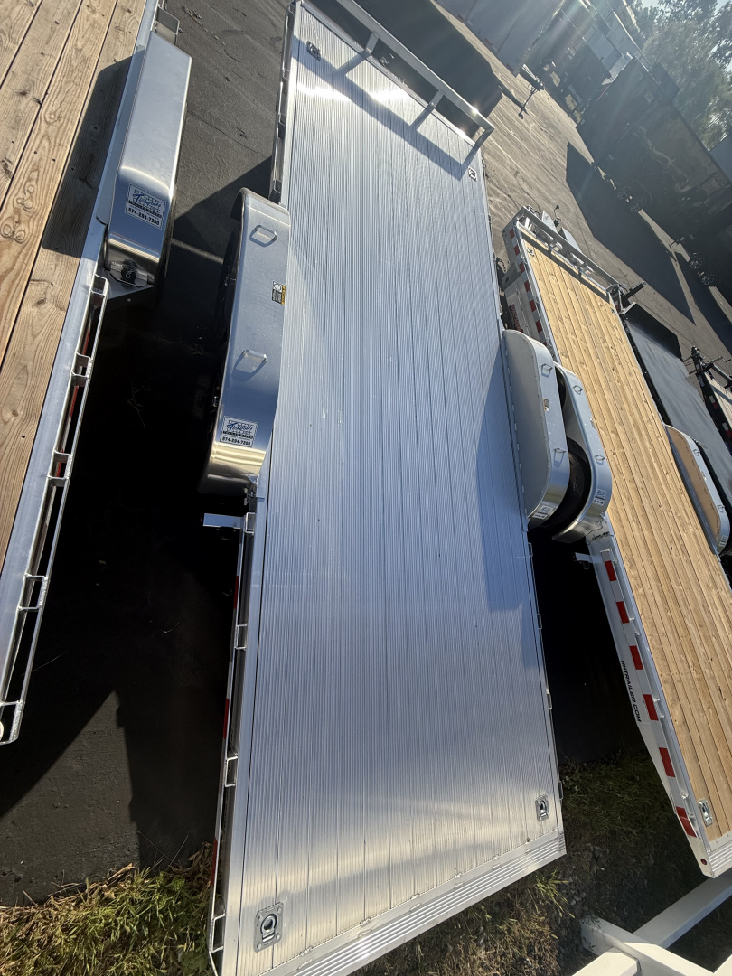 New H&H Trailers 7x20 7k Easy loader D-rings 7k jack Alum. Deck