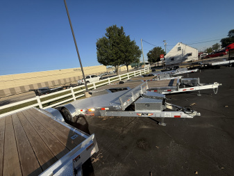 New H&H Trailers 7x20 7k Easy loader D-rings 7k jack Alum. Deck