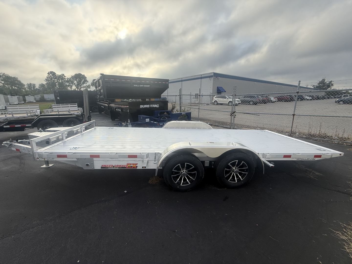 New H&H Trailers 7x18 7k Speed loader D-rings 7k jack Alum deck