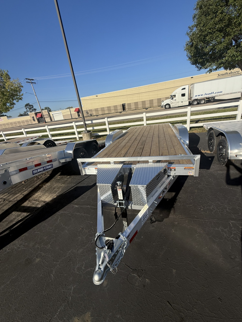 New H&H Trailers 7x20 7k. Easy loader D-rings 7k jack powertilt wood Deck