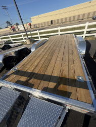 New H&H Trailers 7x20 7k. Easy loader D-rings 7k jack powertilt wood Deck