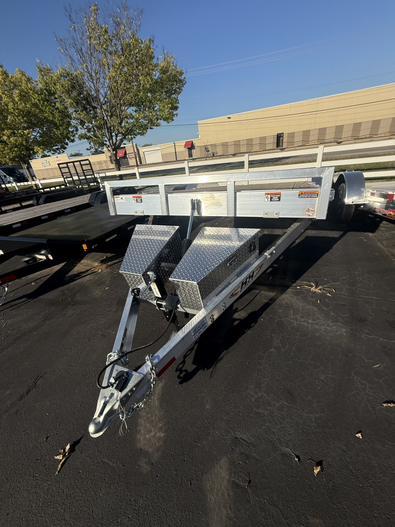 New H&H Trailers 7x20 10k Easy Loader D-rings Wood Deck