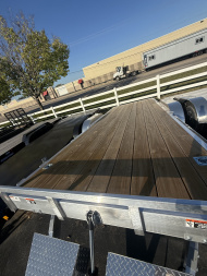 New H&H Trailers 7x20 10k Easy Loader D-rings Wood Deck