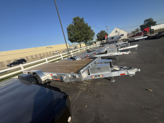 New H&H Trailers 7x20 10k Easy Loader D-rings Wood Deck