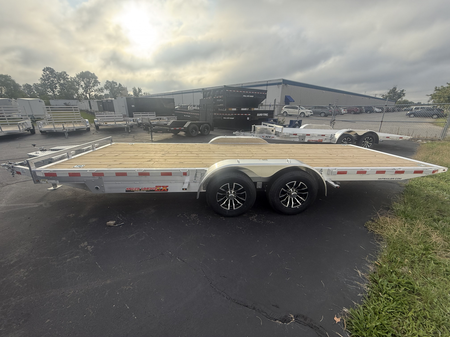 New H&H Trailers 7x20  10k Easy Loader D-rings Wood Deck