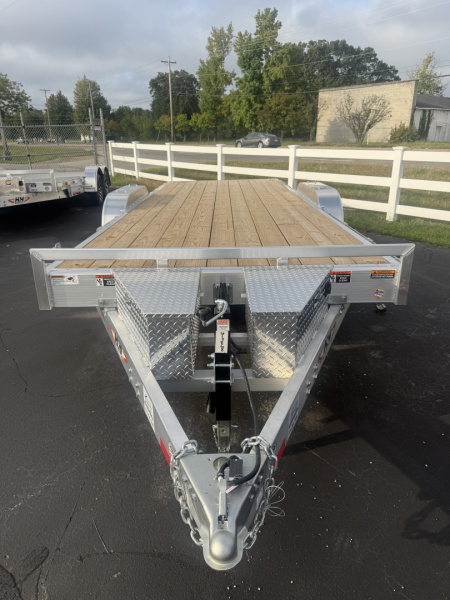 New H&H Trailers 7x20  10k Easy Loader D-rings Wood Deck