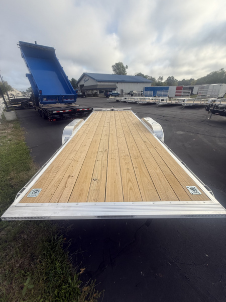 New H&H Trailers 7x20  10k Easy Loader D-rings Wood Deck
