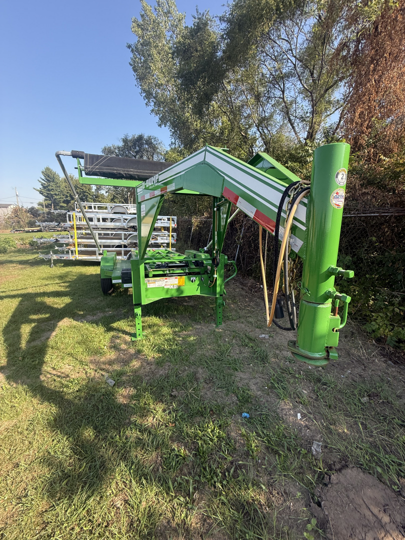 New U-Dump 7x14 14k roll off trailer, electric tarp, 2 batteries, warn winch,goose neck