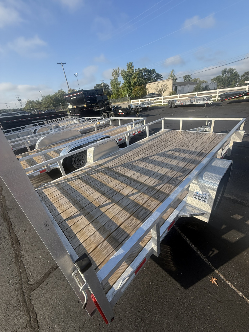 New 2025 MMT Trailers 7x14 3k alum Flatbed Trailer
