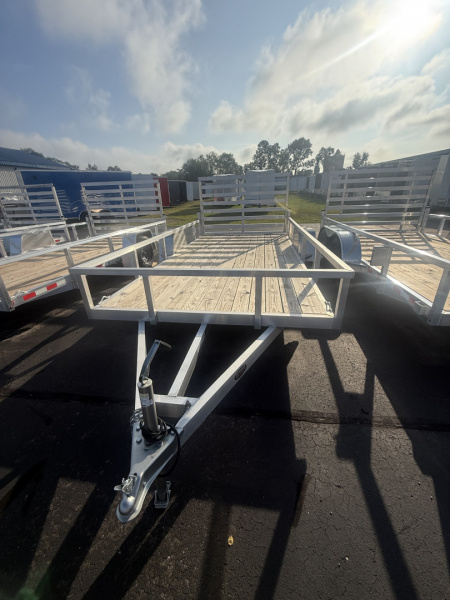 New 2025 MMT Trailers 7x14 3k alum Flatbed Trailer