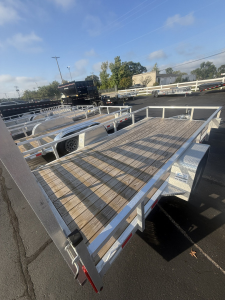 New 2025 MMT Trailers 7x14 3k alum Flatbed Trailer