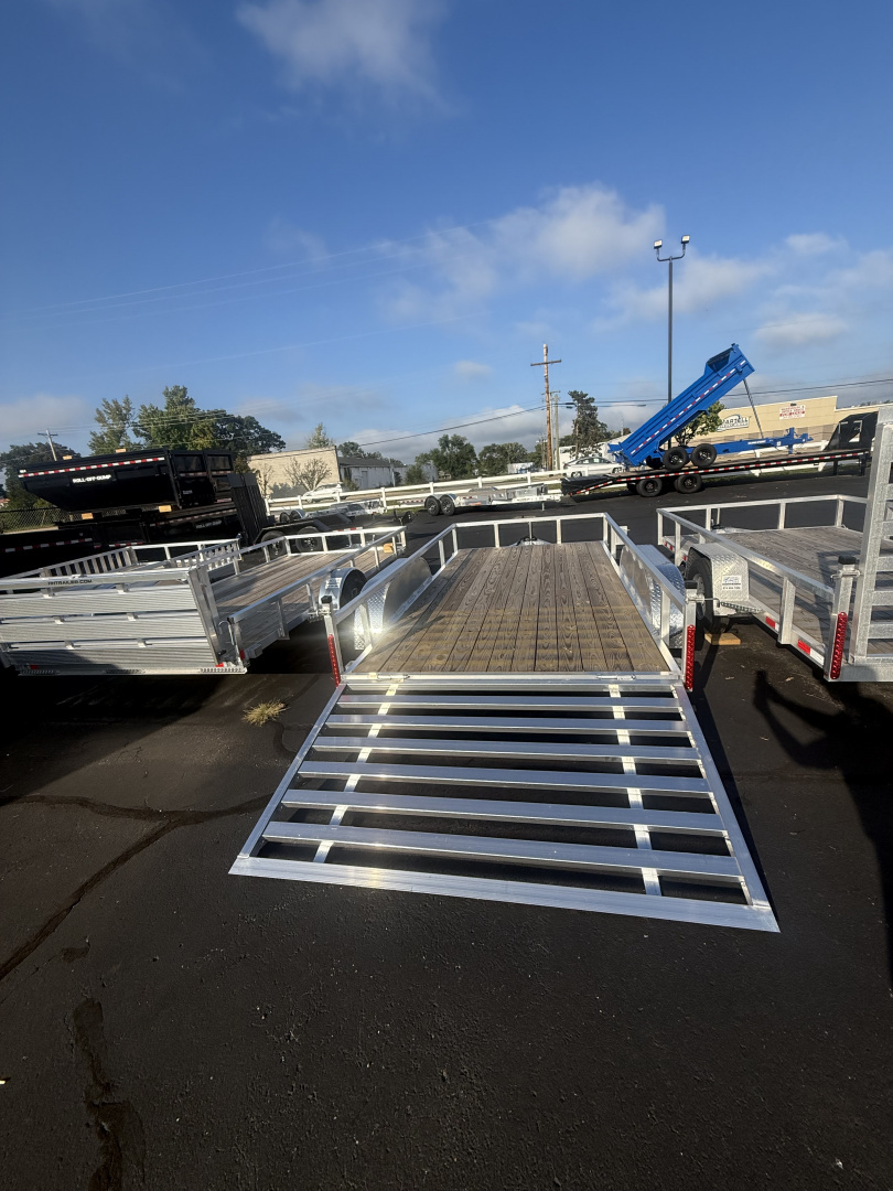 New 2025 MMT Trailers 7X14 7K ALUM Flatbed Trailer