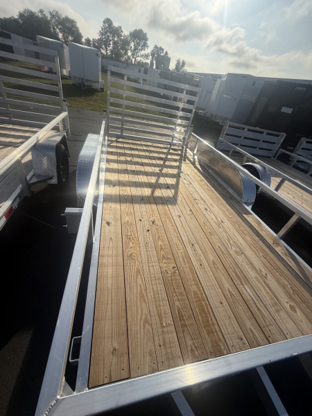 New 2025 MMT Trailers 7X14 7K ALUM Flatbed Trailer