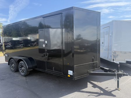 New Pace American 7x16 7k  v nose , poyly core, plus 6" extra height, blackout package