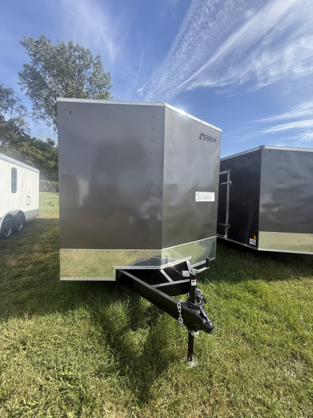 New 2025 Pace American 8.5x24 10k V-nose Screwless 6'-6  wing,alum.rim Car Hauler