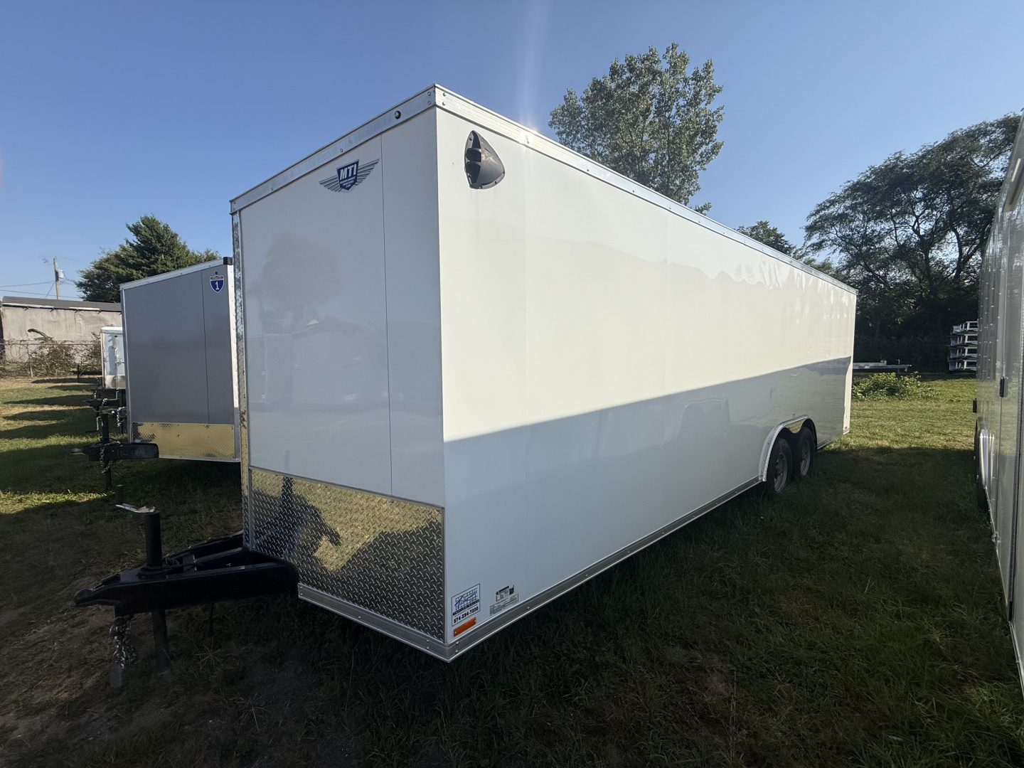 New 2025 MTI Trailers 8.5x24 10k car hauler NO BEAVERTAIL, v-nose, 6'6" interior height, 4 d-rings Car / Racing Trailer