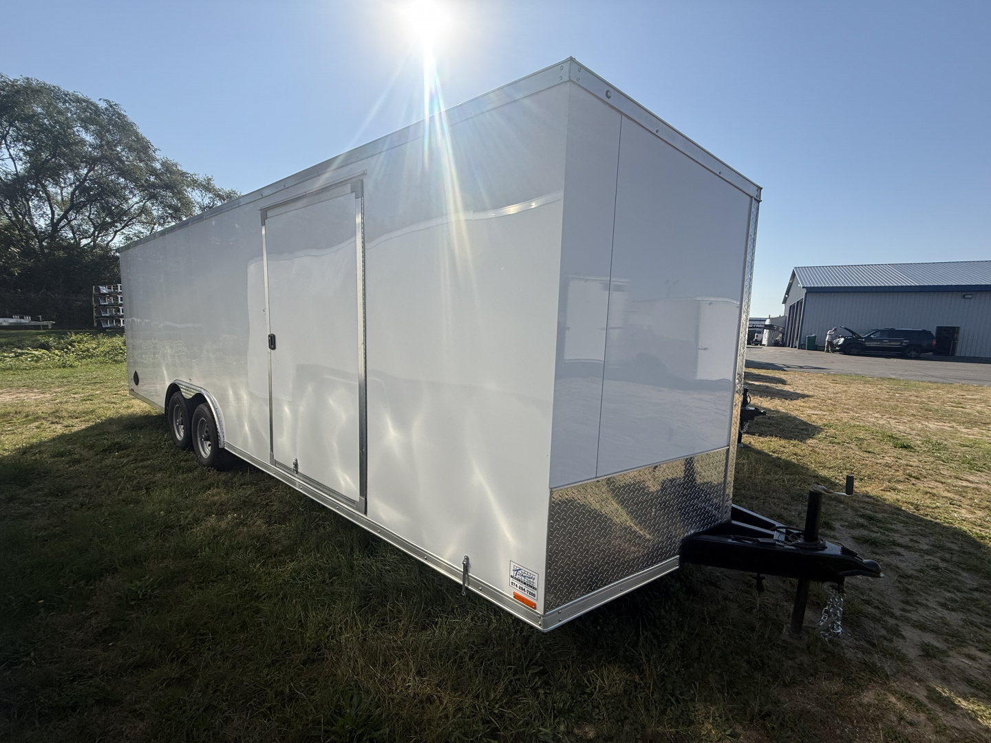 New 2025 MTI Trailers 8.5x24 10k car hauler NO BEAVERTAIL, v-nose, 6'6" interior height, 4 d-rings Car / Racing Trailer