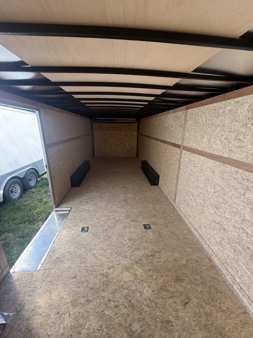 New 2025 MTI Trailers 8.5x24 10k car hauler NO BEAVERTAIL, v-nose, 6'6" interior height, 4 d-rings Car / Racing Trailer