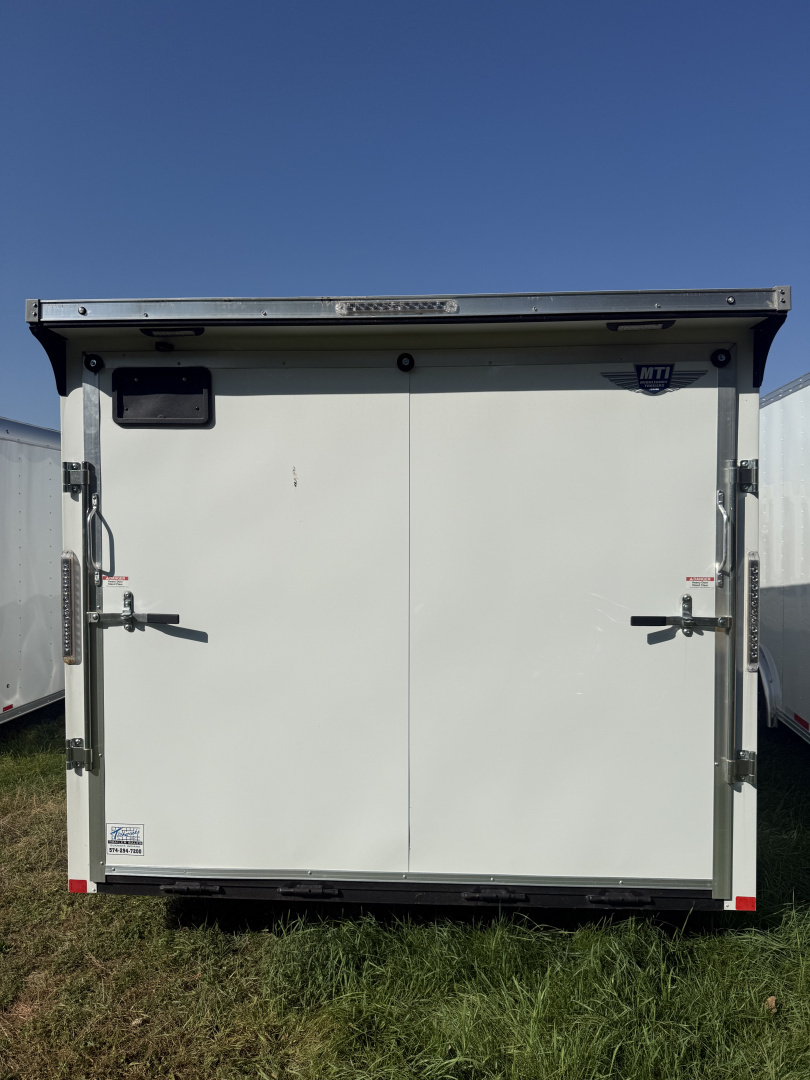 New 2025 RC Trailers 8.5X28 10K 6'6" INTERIOR HEIGHT, 3/8 WALLS,REAR WING, SCREW LESS Car / Racing Trailer