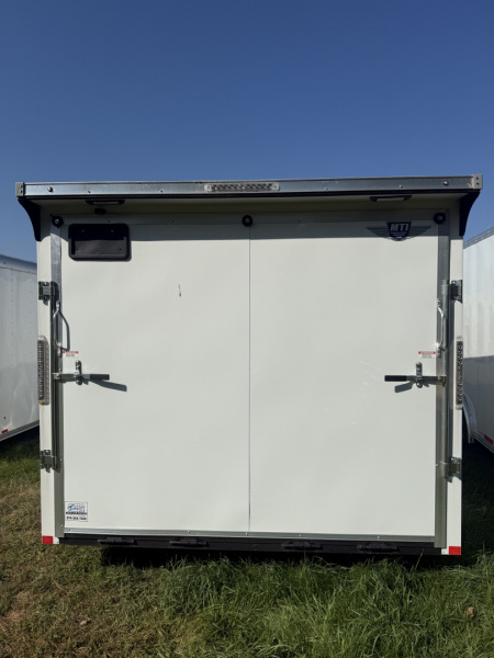 New 2025 RC Trailers 8.5X28 10K 6'6" INTERIOR HEIGHT, 3/8 WALLS,REAR WING, SCREW LESS Car / Racing Trailer