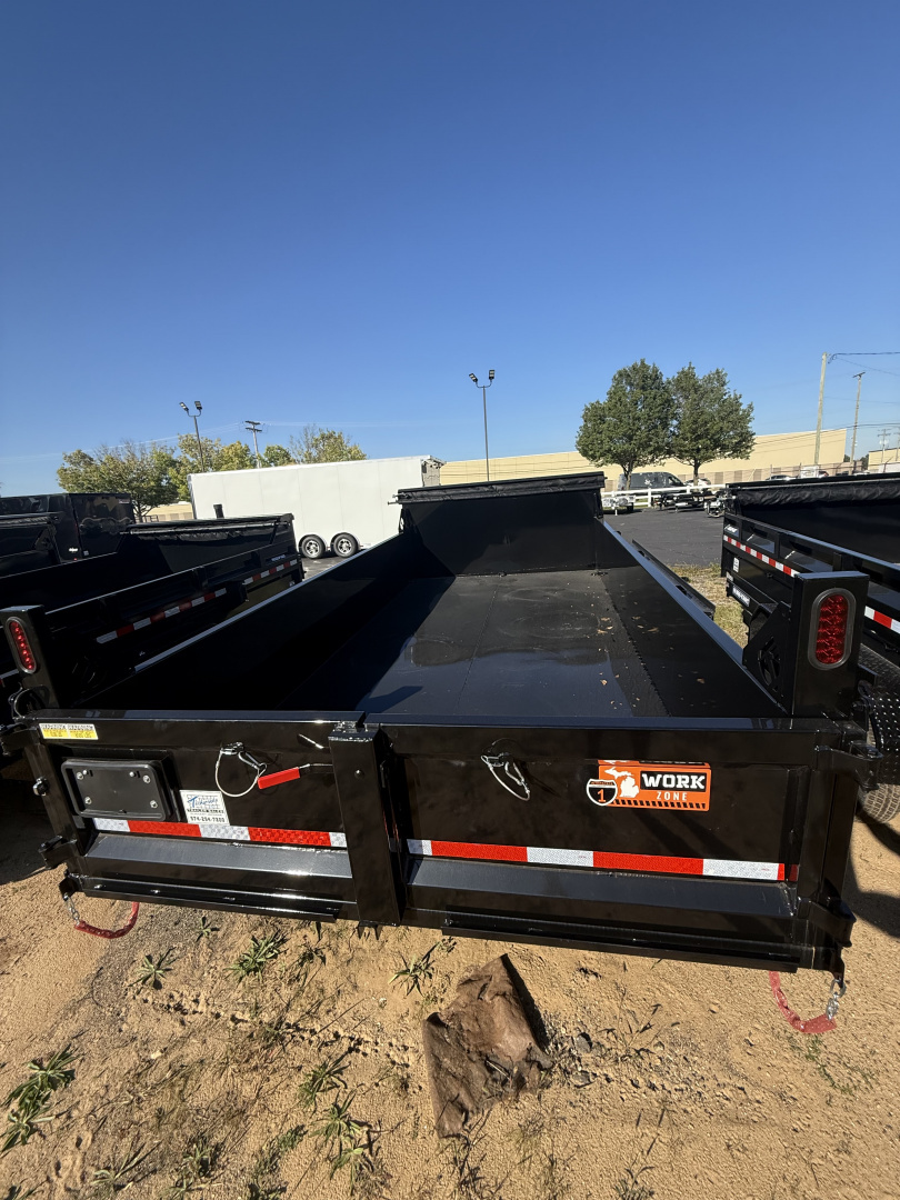 New Interstate Trailers 82x14 14k telscope dump, tarp an drop jacks