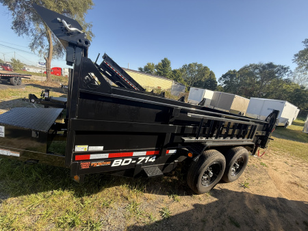 New Interstate Trailers 82x14 14k telscope dump, tarp an drop jacks