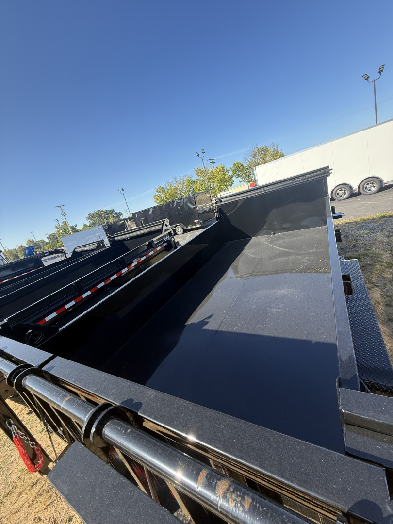 New Interstate Trailers 82x14 14k telscope dump, tarp an drop jacks new ramps