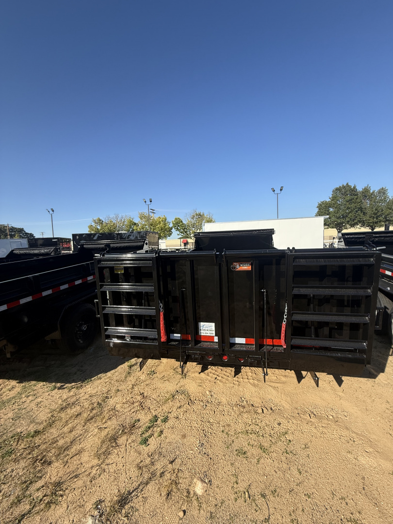 New Interstate Trailers 82x14 14k telscope dump, tarp an drop jacks new ramps