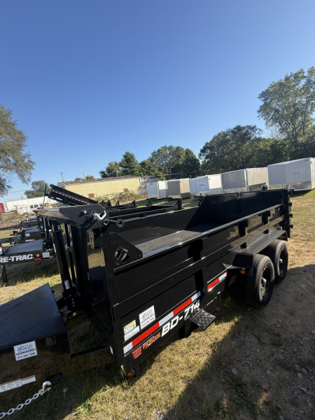 New Interstate Trailers 82x14 14k telscope dump, tarp an drop jacks new ramps