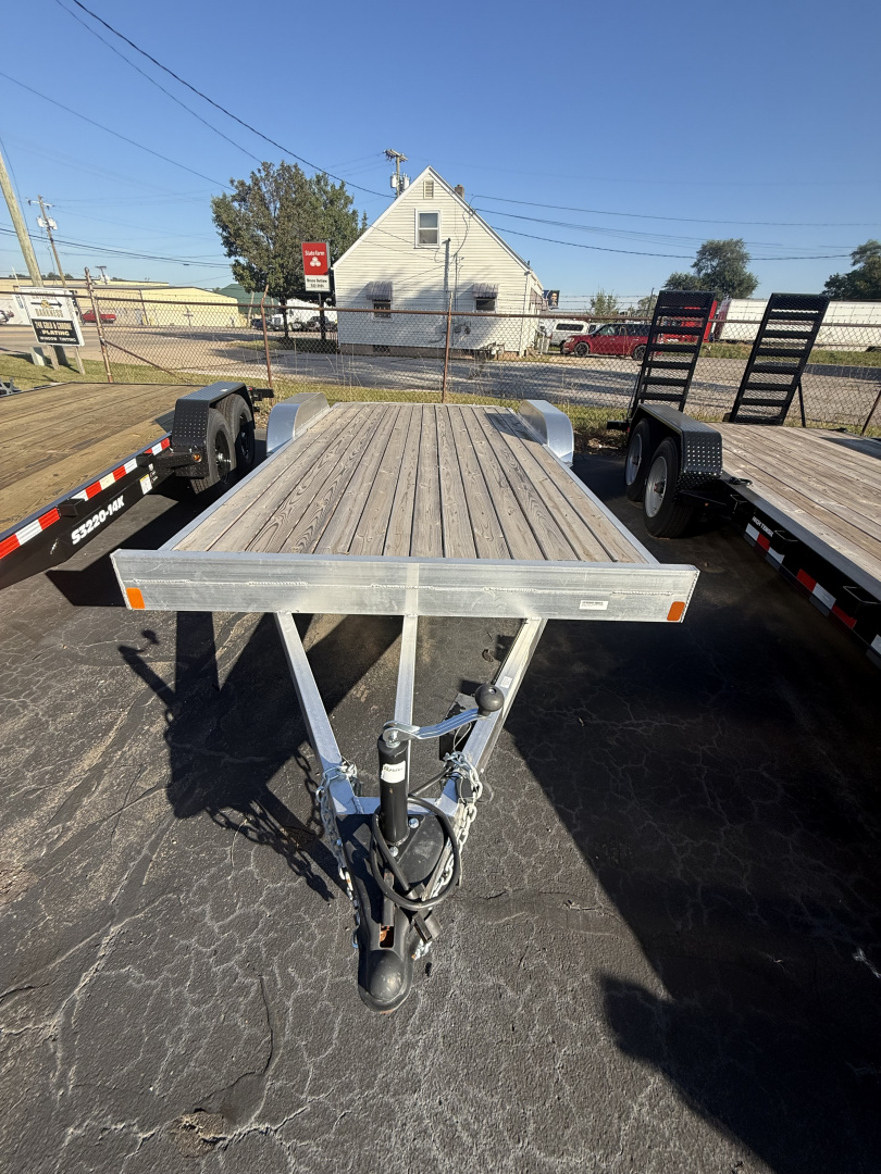 New Rance Aluminum Trailers 7x18 7k alum. Open car hauler wood deck