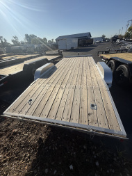 New Rance Aluminum Trailers 7x18 7k alum. Open car hauler wood deck